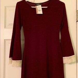 Dress w front, never worn